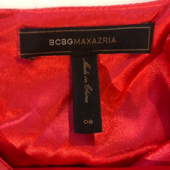 BCBG Coral Tier One Shoulder Cocktail Party Dress - Picture 8 of 8